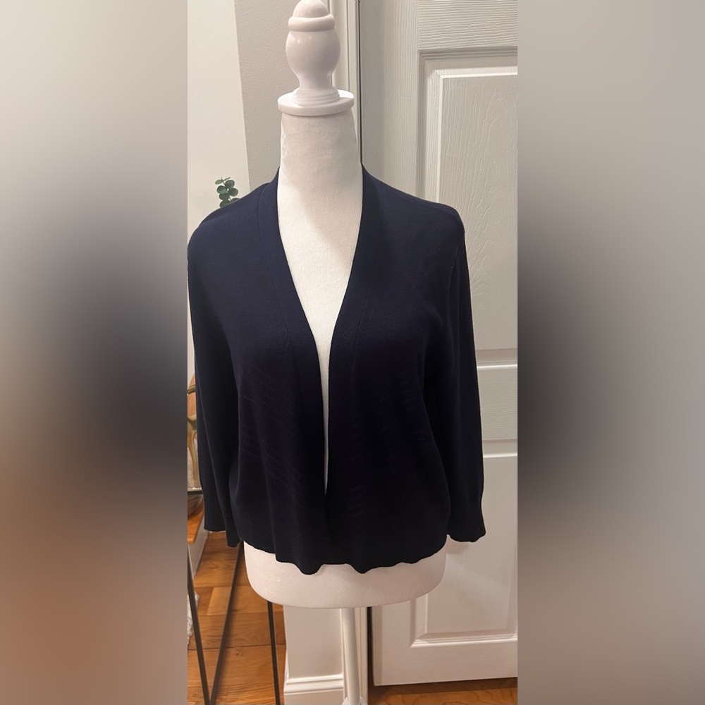 Verve ami navy 3/4 length sleevee sweater | medium